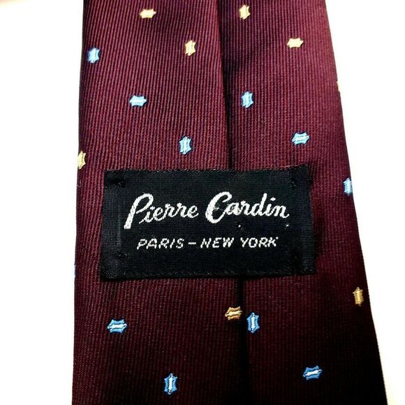 Pierre Cardin Polyester Tie Purple Woven Short Ski‎ - Picture 3 of 6